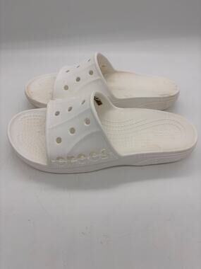 Crocs, classic slides, white beachy, comfort size 7
